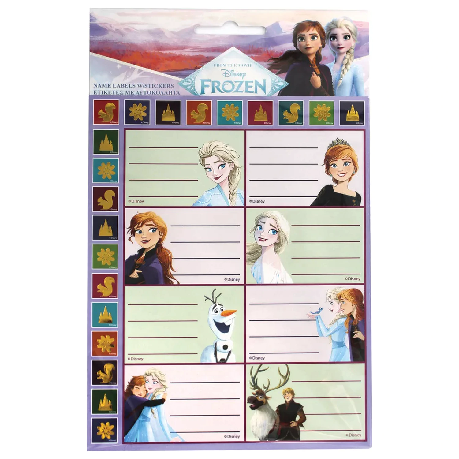Disney Frozen Forever Etykiety na zeszyty z naklejkami 16 szt. zdjęcie produktu