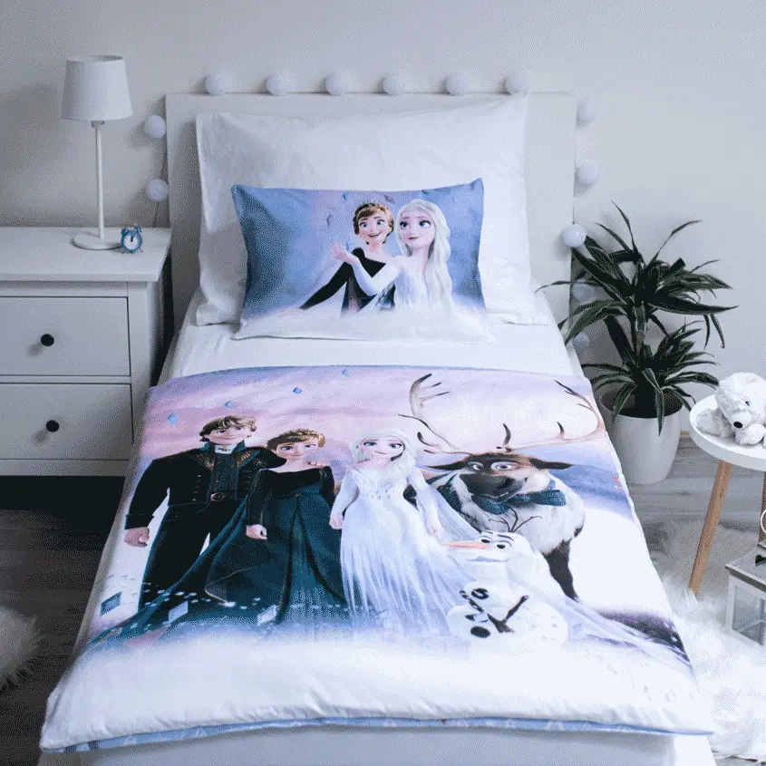 Disney Frozen Dziecięca Poszewka na kołdrę 100x135 cm, Poszewka na poduszkę 40x60 cm zdjęcie produktu