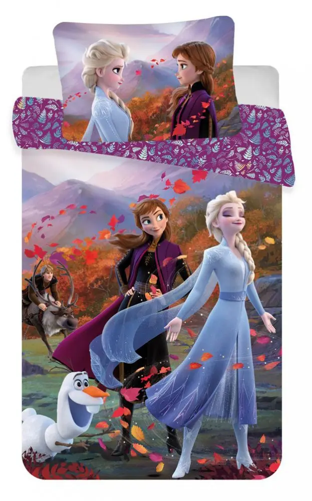 Disney Frozen Dziecięca Poszewka na kołdrę 100x135 cm, poszewka na poduszkę 40x60 cm zdjęcie produktu