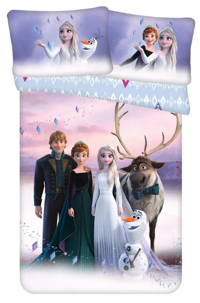 Disney Frozen Dziecięca Poszewka na kołdrę 100x135 cm, Poszewka na poduszkę 40x60 cm zdjęcie produktu