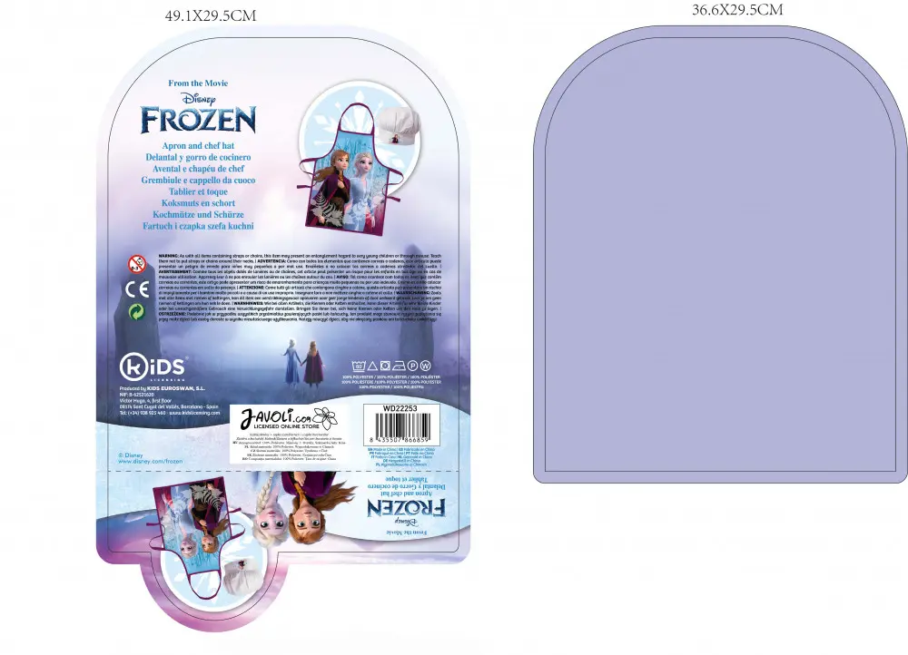 Disney Frozen Fartuszek dziecięcy zestaw 2-częściowy zdjęcie produktu