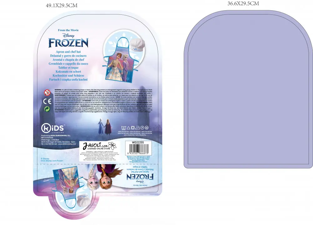 Disney Frozen Fartuch dla Dzieci, 2-częściowy zestaw zdjęcie produktu