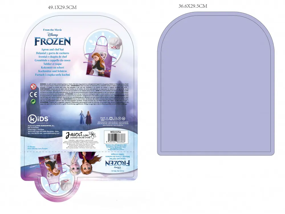 Disney Frozen Fartuszek dziecięcy 2-częściowy zestaw zdjęcie produktu