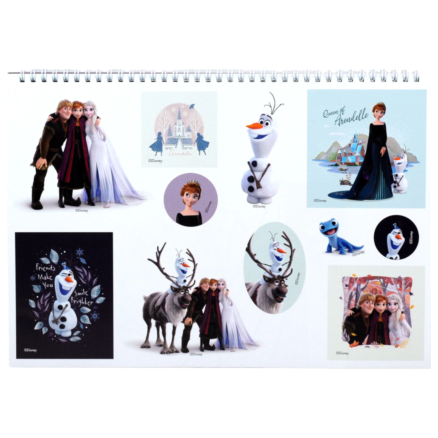 Disney Frozen Heart A/4 Spiralny szkicownik 40 kartek z naklejkami zdjęcie produktu