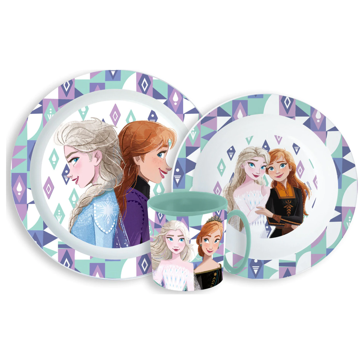 Zestaw Naczyń Disney Frozen Ice Magic, Zestaw z Micro Plastiku z Kubkiem zdjęcie produktu