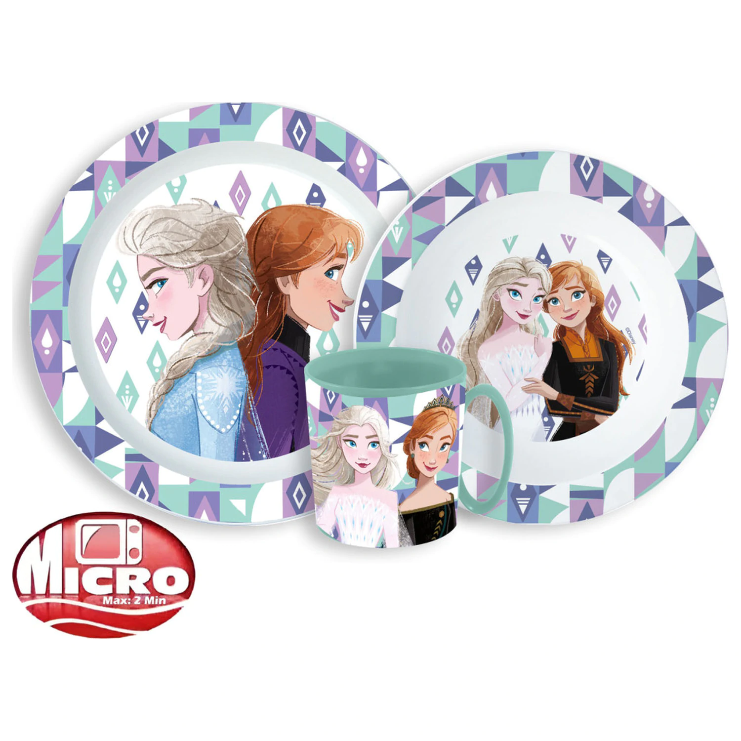 Zestaw Naczyń Disney Frozen Ice Magic, Zestaw z Micro Plastiku z Kubkiem zdjęcie produktu