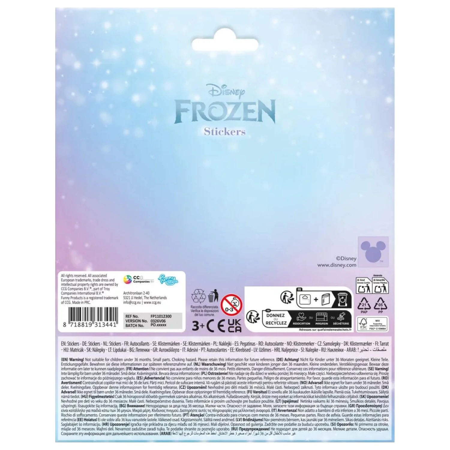 Disney Frozen naklejka z lodem zdjęcie produktu