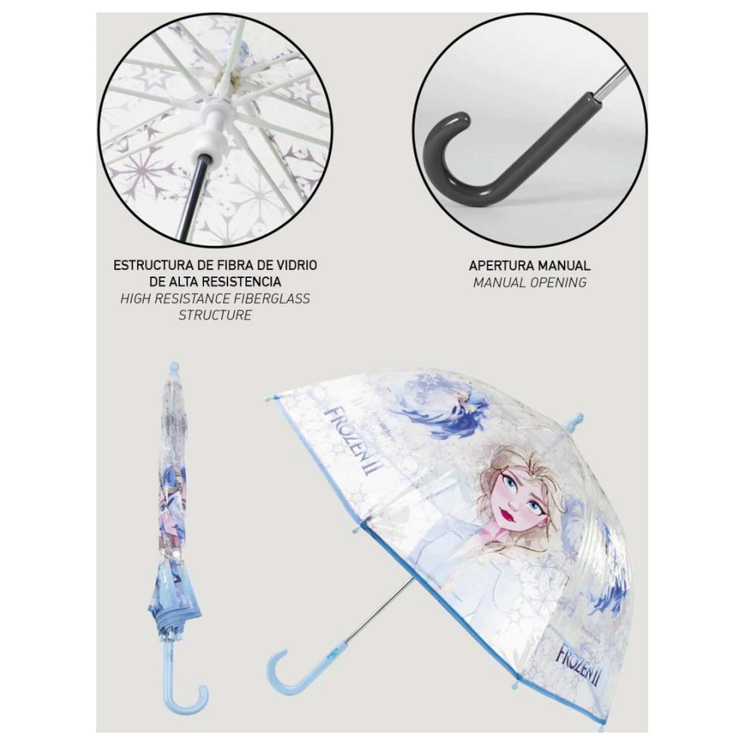 Disney Frozen Ice Queen Parasol dziecięcy przezroczysty Ø71 cm zdjęcie produktu