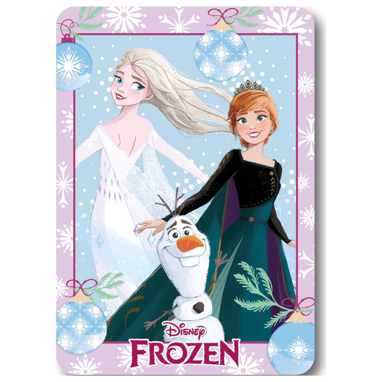 Disney Frozen świąteczny koc z polaru zdjęcie produktu