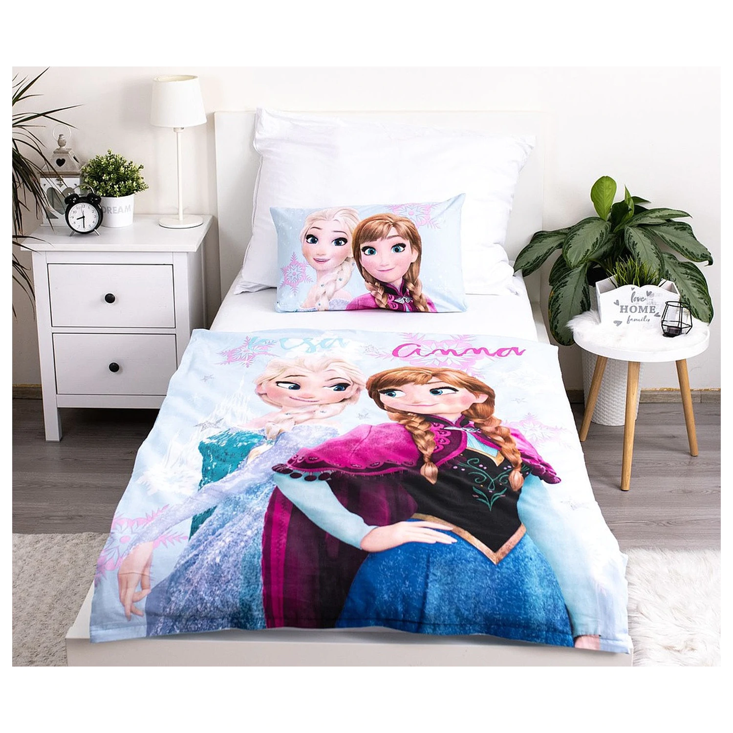 Disney Frozen Light Blue Poszewka na kołdrę dla maluchów/przedszkolaków zdjęcie produktu