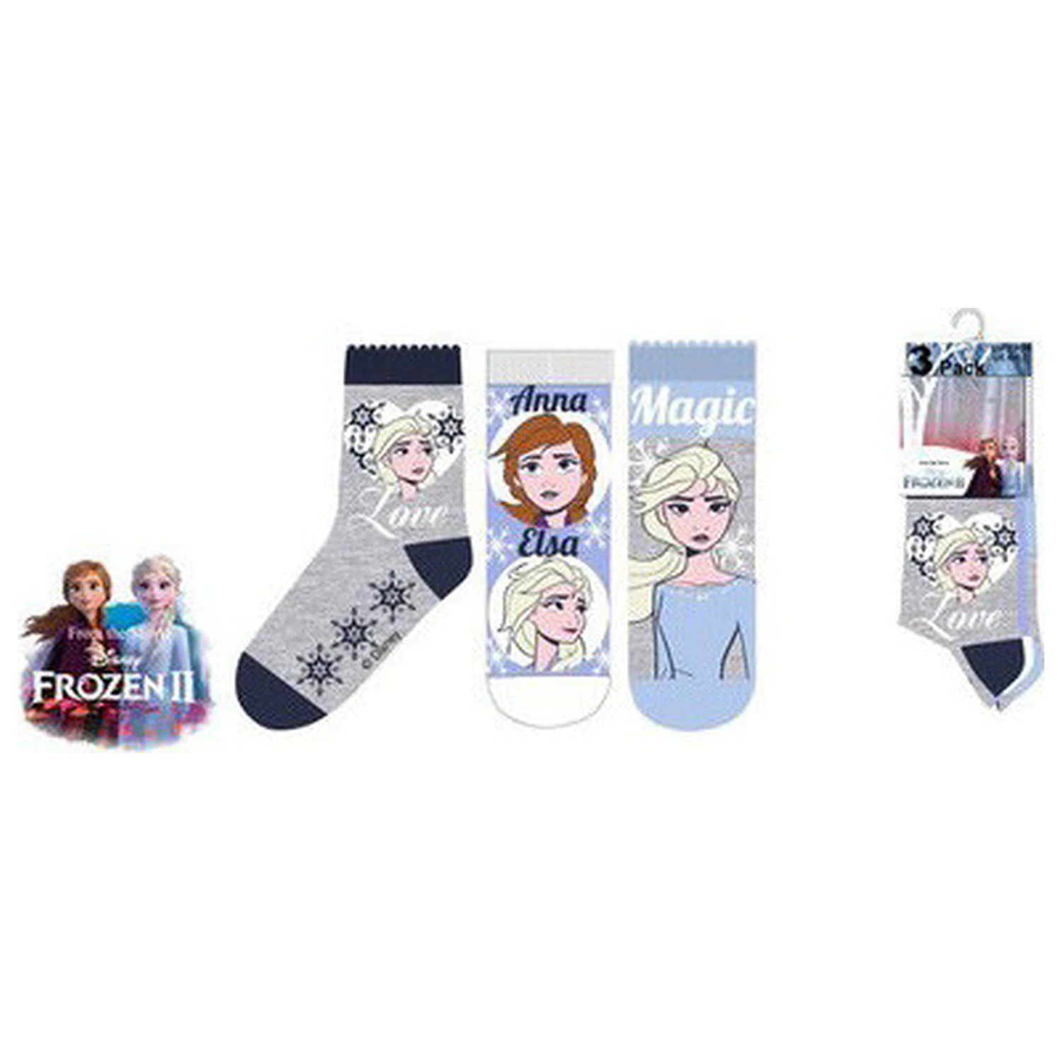Disney Frozen Magiczne Niebieskie Skarpetki Dziecięce 31/34 zdjęcie produktu