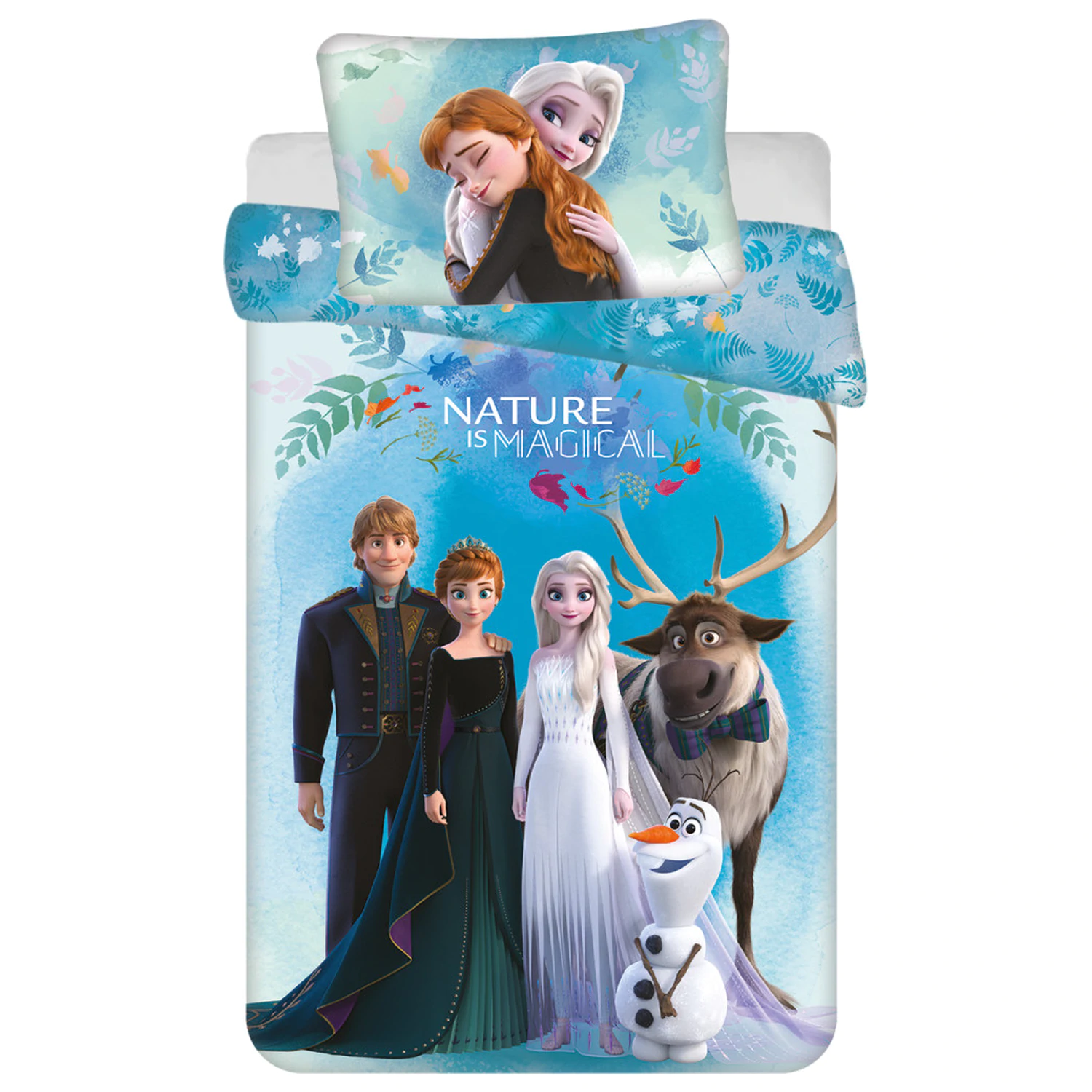 Disney Frozen Nature is Magical Poszewka na kołdrę dla dzieci i maluchów zdjęcie produktu