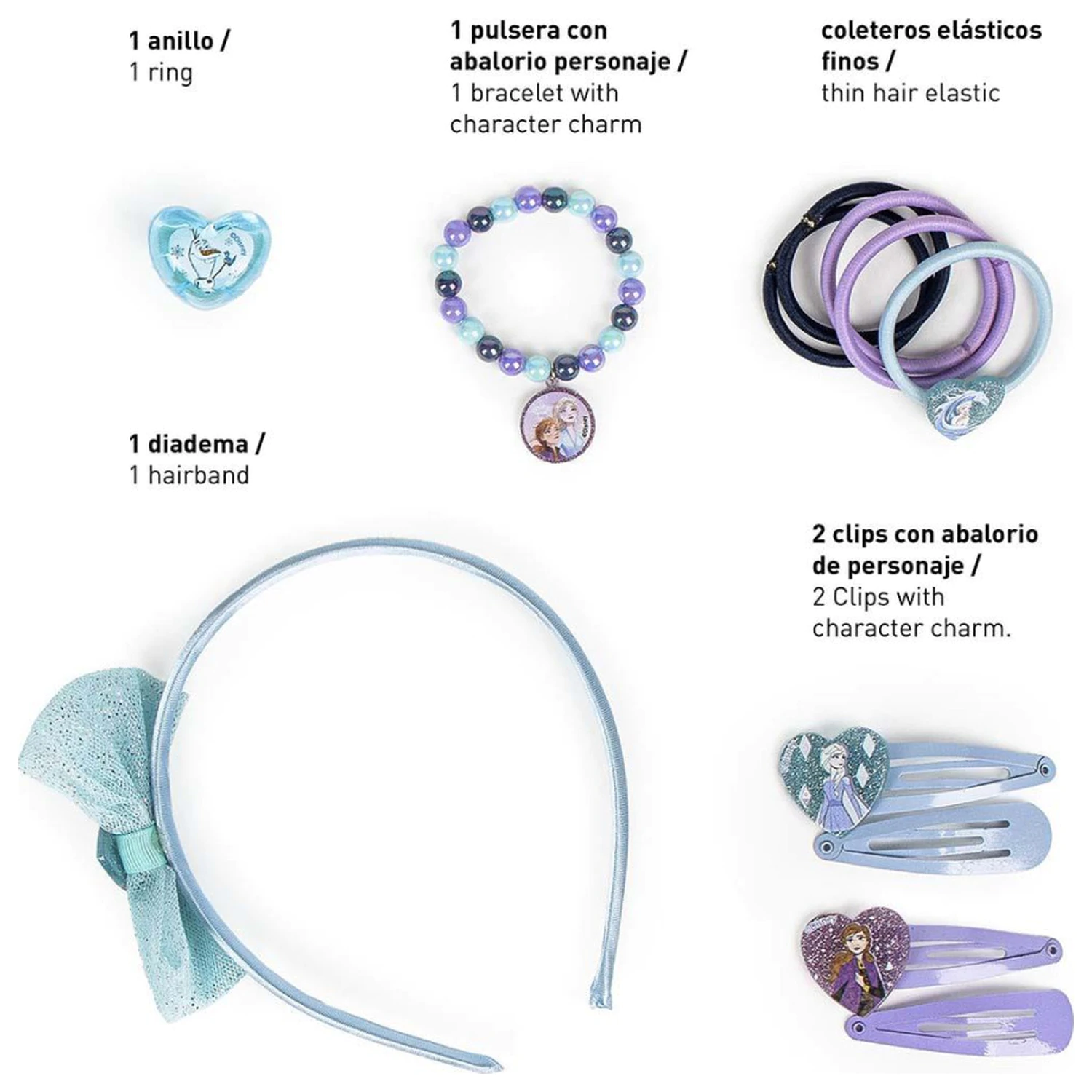 Disney Frozen Zestaw Akcesoriów Do Włosów On-the-Go zdjęcie produktu
