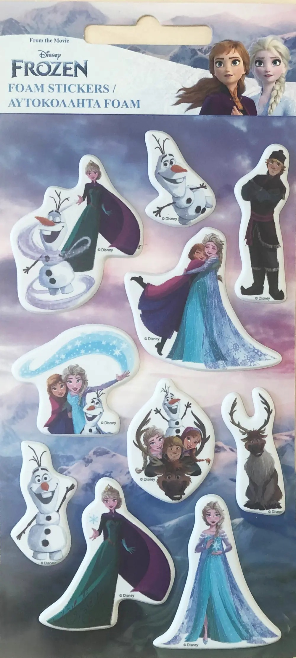 Disney Frozen Zestaw piankowych naklejek Puffy zdjęcie produktu