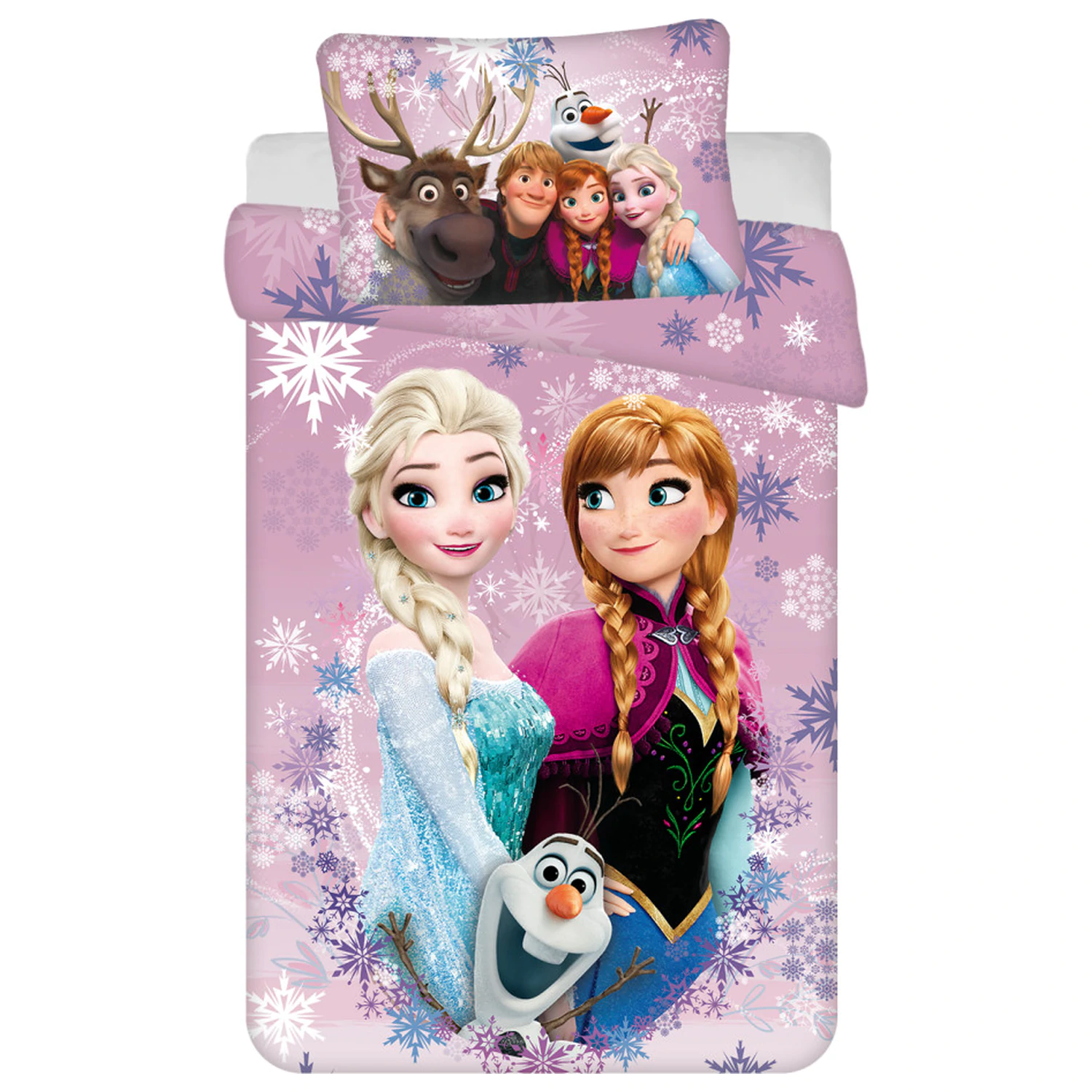 Disney Frozen Purple Frosty Dziecięca przedszkolna poszwa na kołdrę zdjęcie produktu