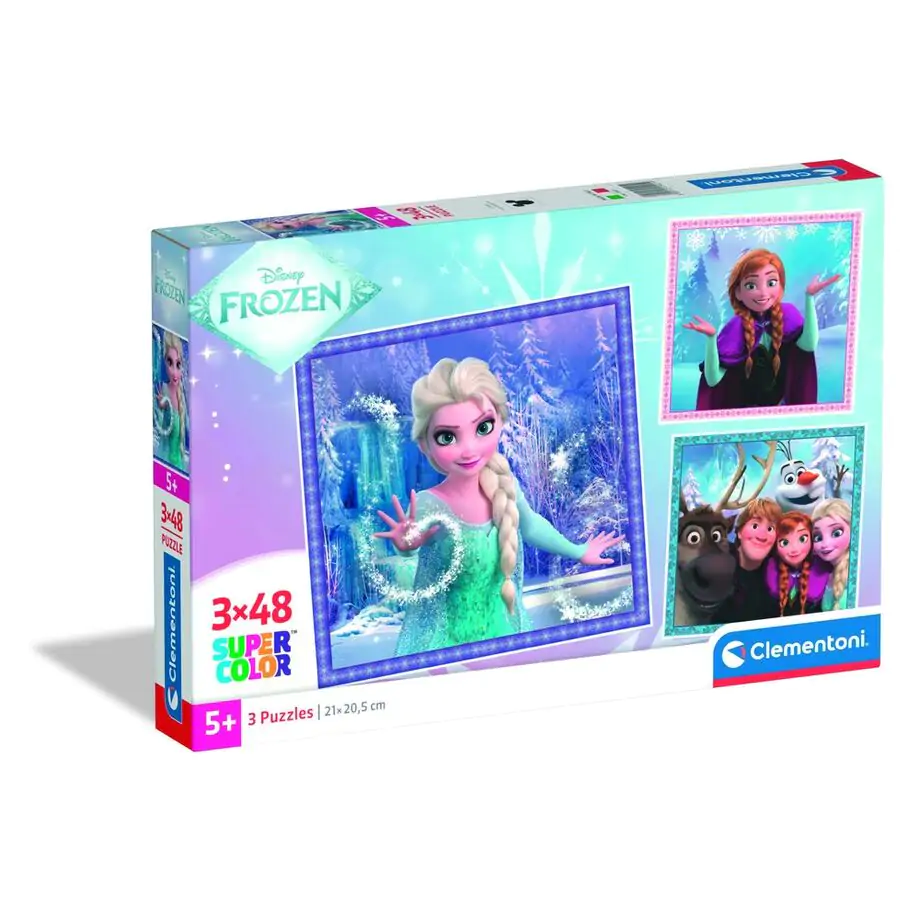 Puzzle Disney Frozen 3x48 elementów zdjęcie produktu