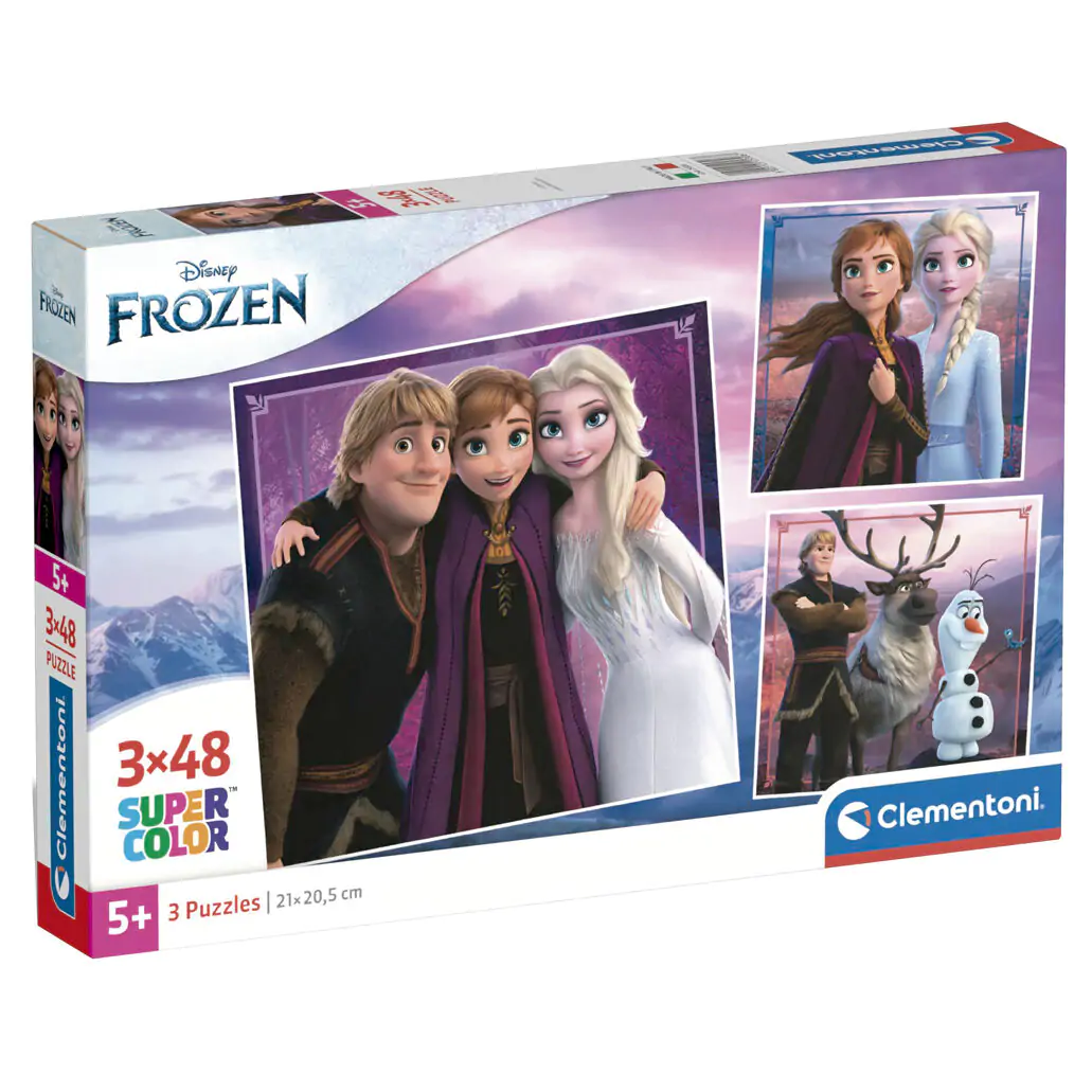 Puzzle Disney Frozen 3x48 elementów zdjęcie produktu