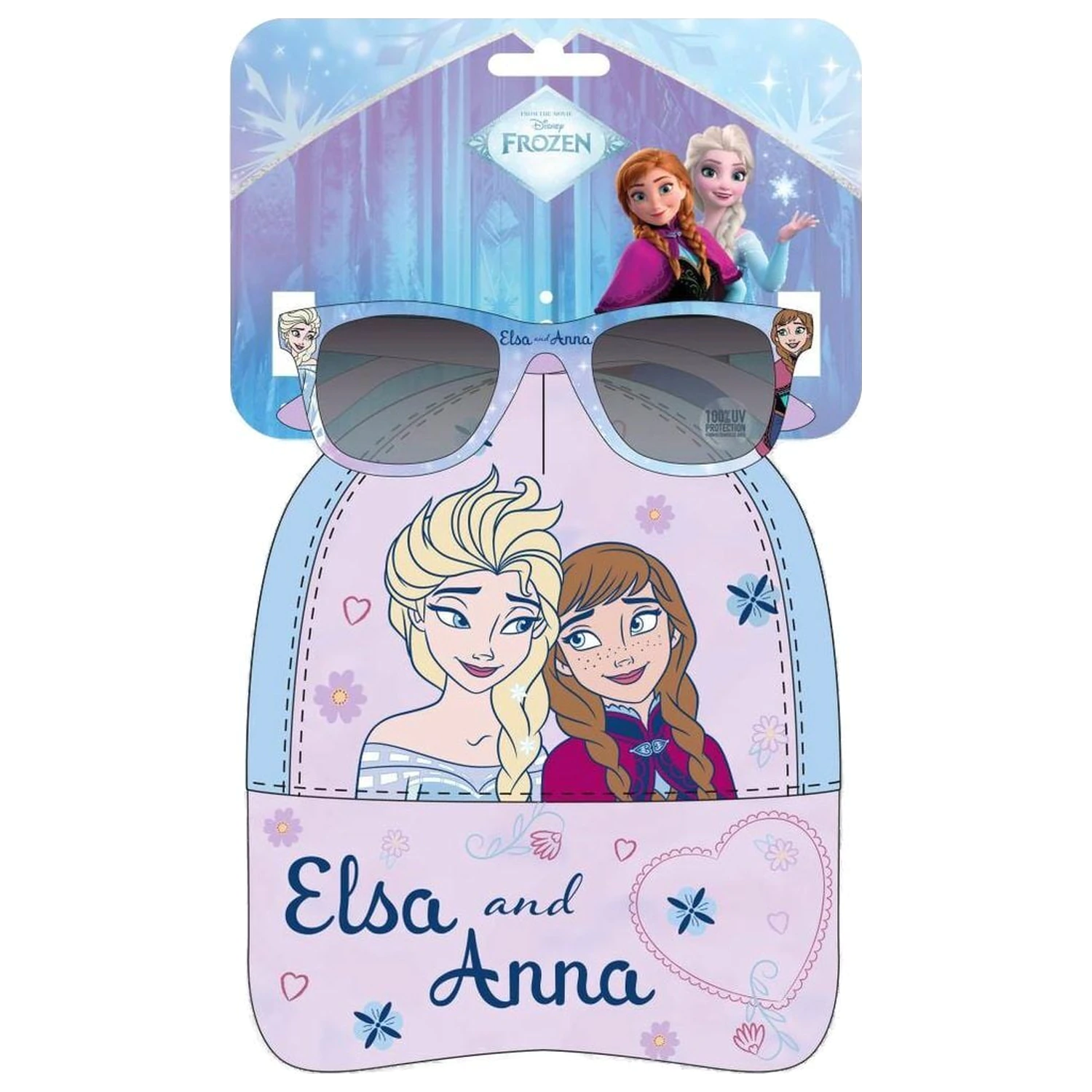 Zestaw Disney Frozen czapka z daszkiem i okulary przeciwsłoneczne zdjęcie produktu