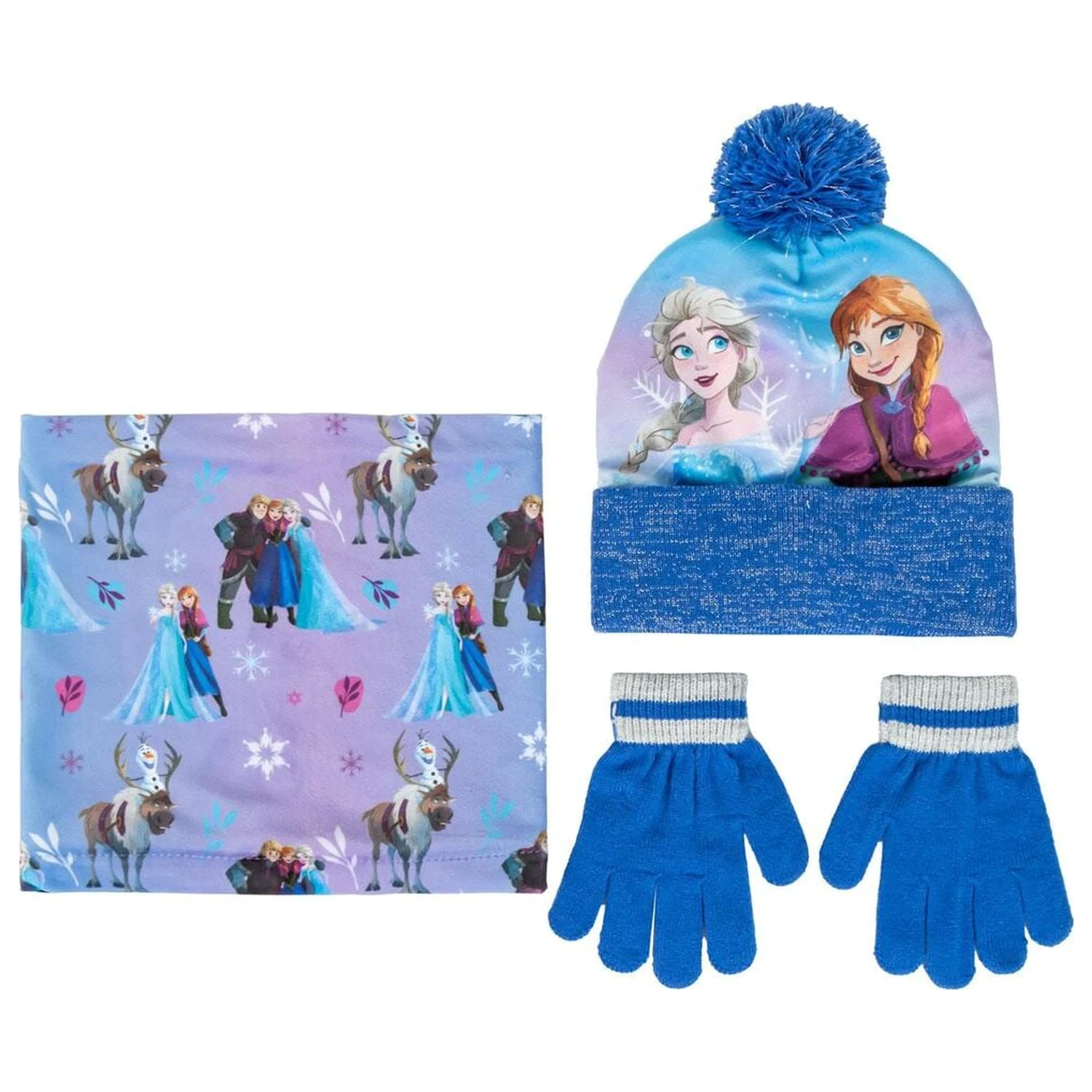 Disney Frozen zestaw czapka rękawiczki ocieplacz na szyję zdjęcie produktu