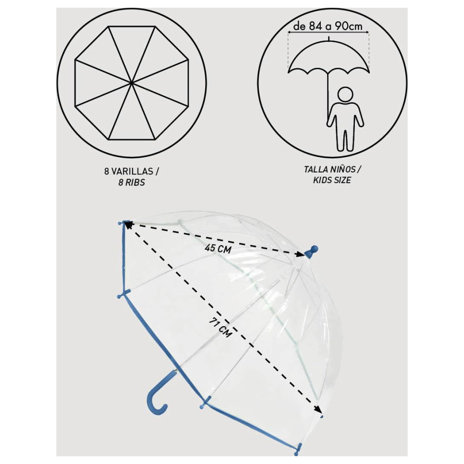 Disney Frozen Sisterhood Przezroczysty parasol zdjęcie produktu