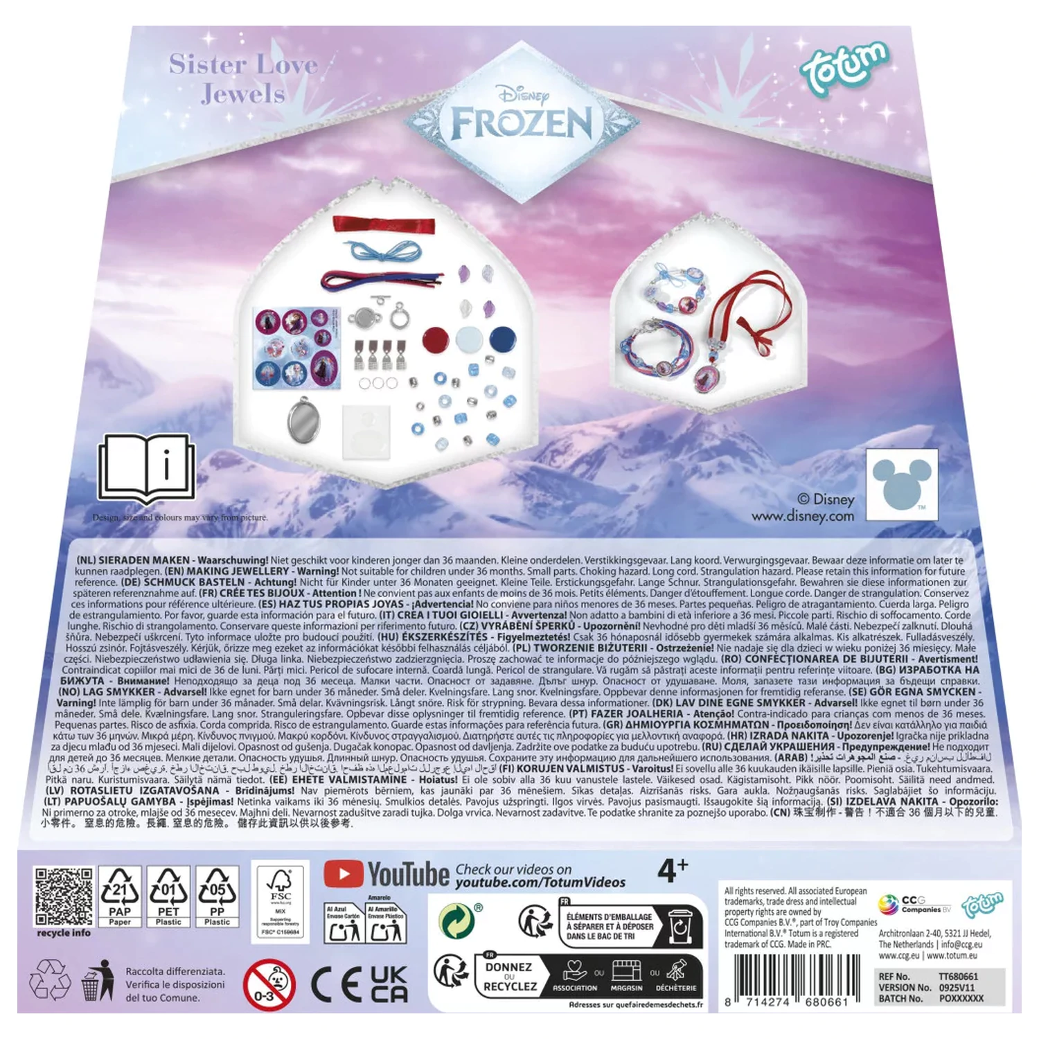 Disney Frozen Sisters zestaw do robienia biżuterii zdjęcie produktu