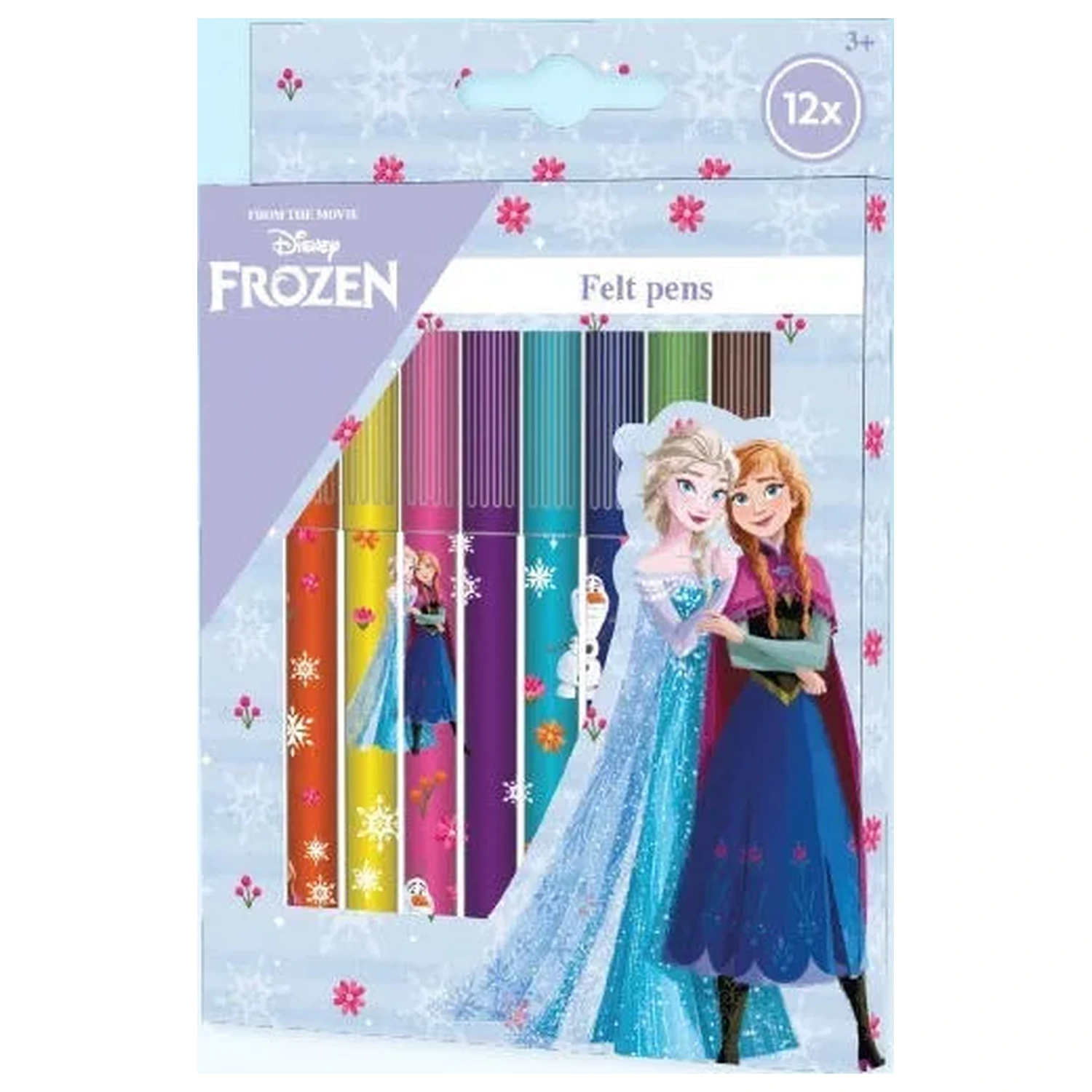 Disney Frozen Sisters Zestaw długopisów z filcową końcówką 12 szt. zdjęcie produktu