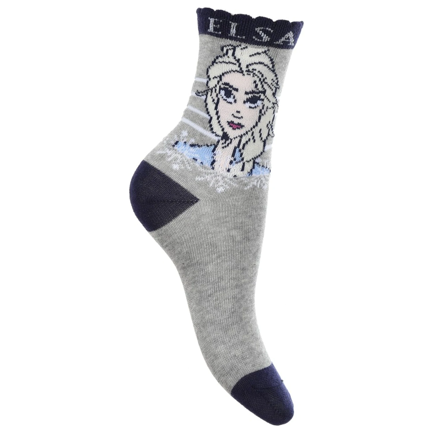 Disney Frozen Sisters szare skarpetki dla dzieci 31/34 zdjęcie produktu