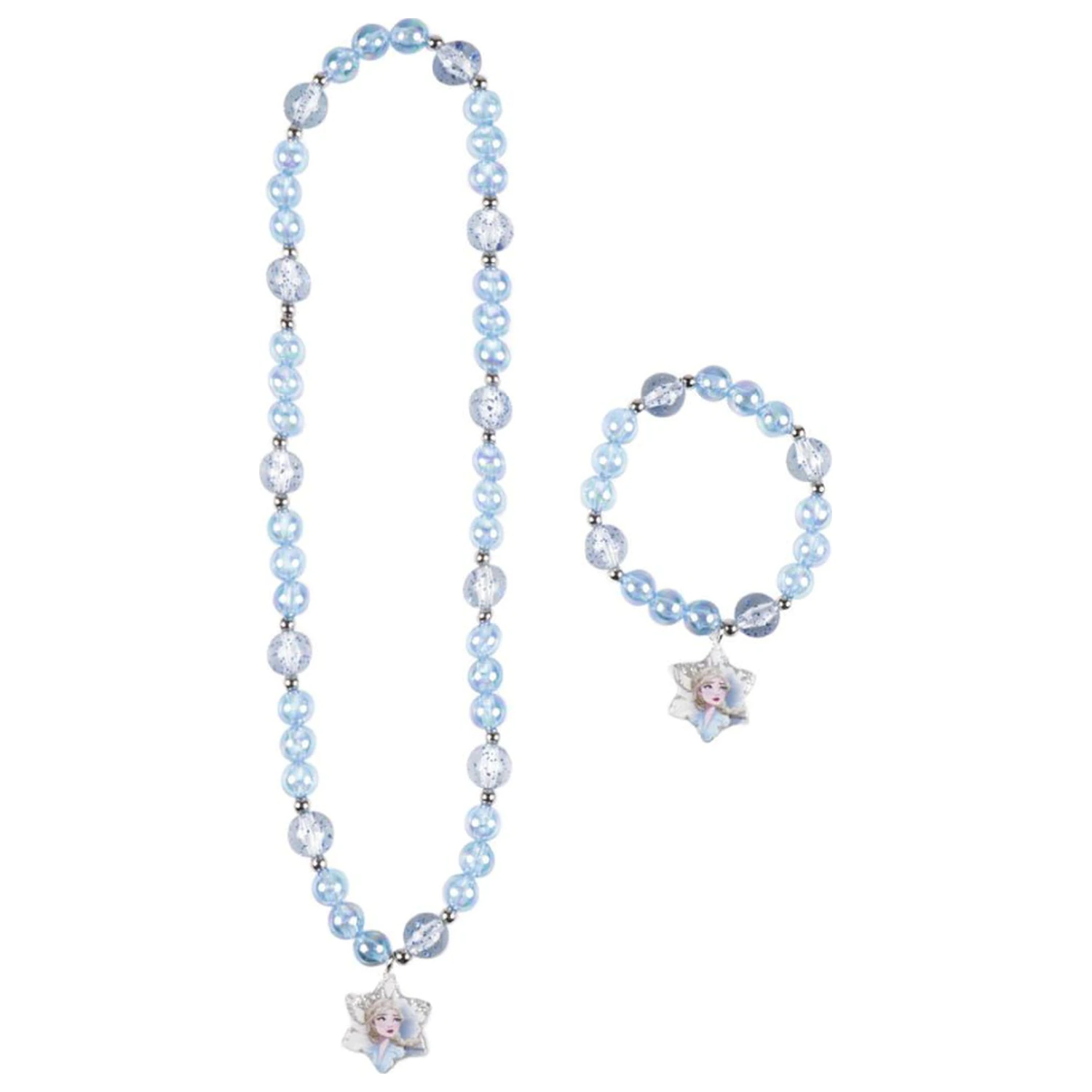 Disney Frozen Snowflake Koralikowy Naszyjnik i Zestaw Bransoletek zdjęcie produktu