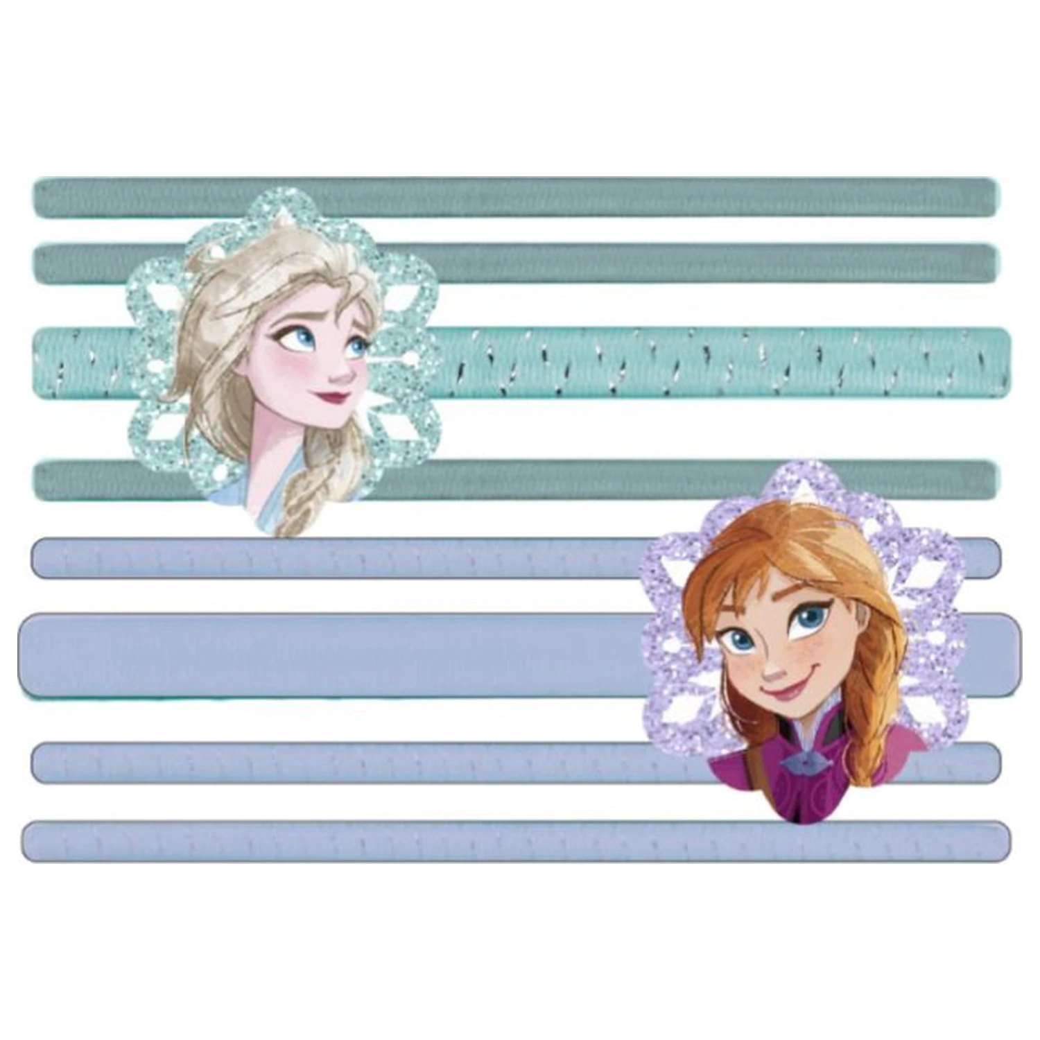 Disney Frozen Snowflakes Zestaw Gumek do włosów 8 szt. zdjęcie produktu