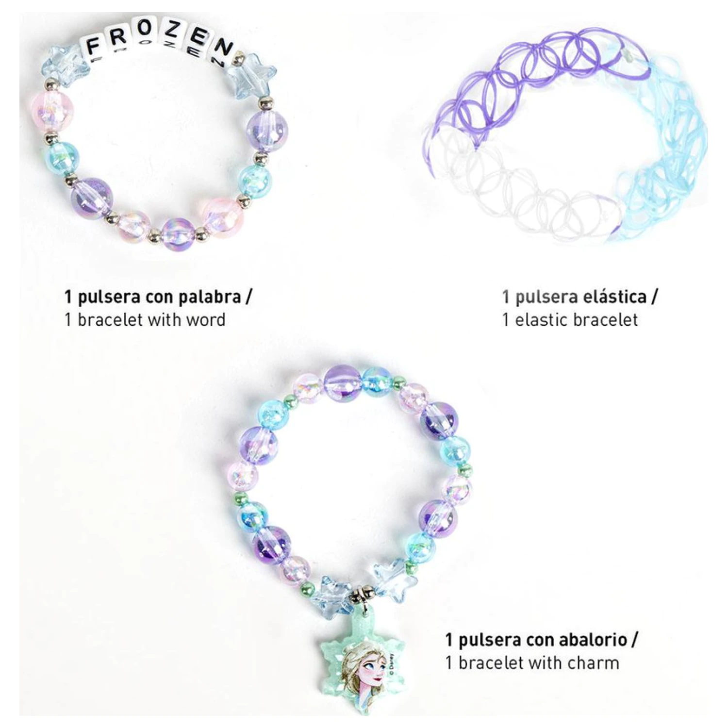 Disney Frozen Snowflakes zestaw 3 bransoletek zdjęcie produktu