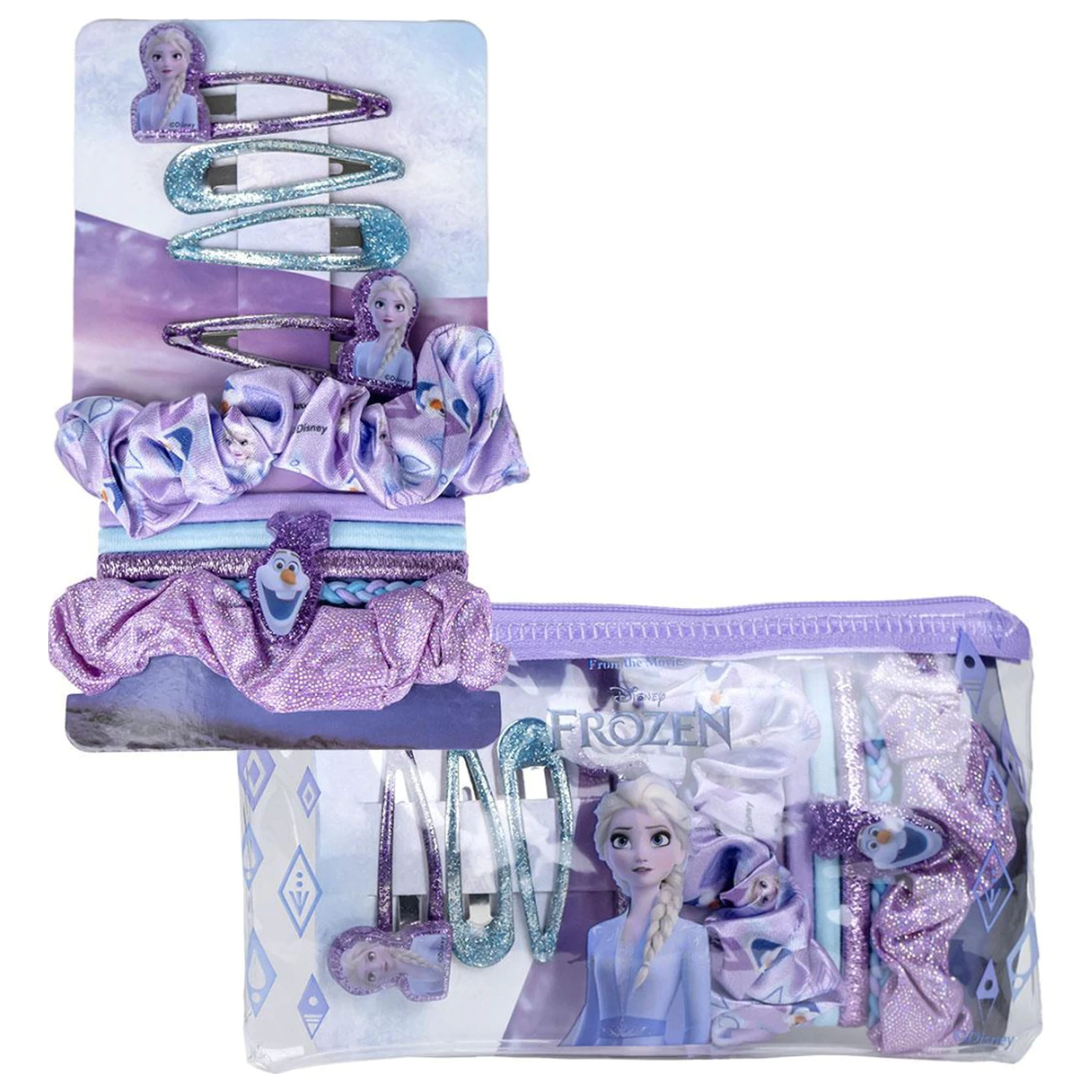 Disney Frozen błyszczące spinki do włosów i gumki do włosów zestaw zdjęcie produktu