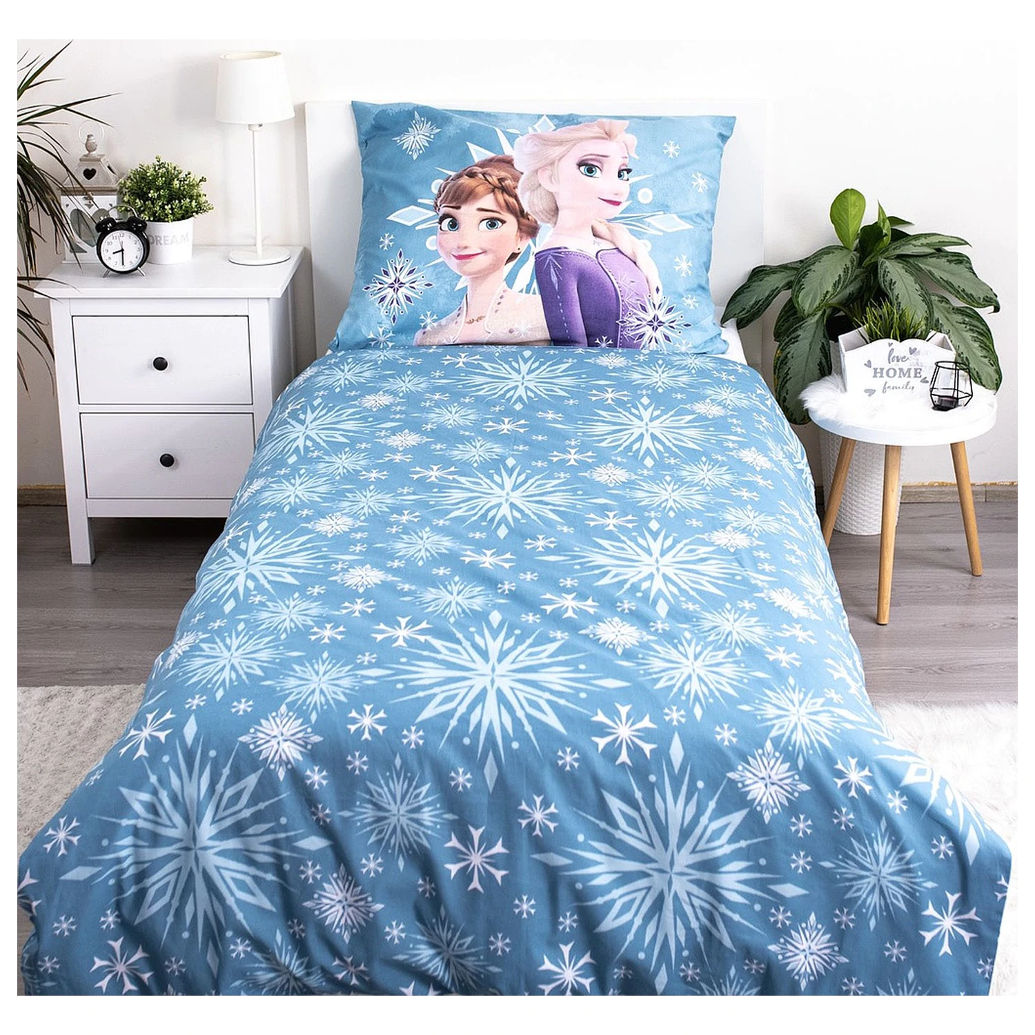 Disney Frozen Biała Płatek Śniegu Dziecięca Poszwa na kołdrę zdjęcie produktu