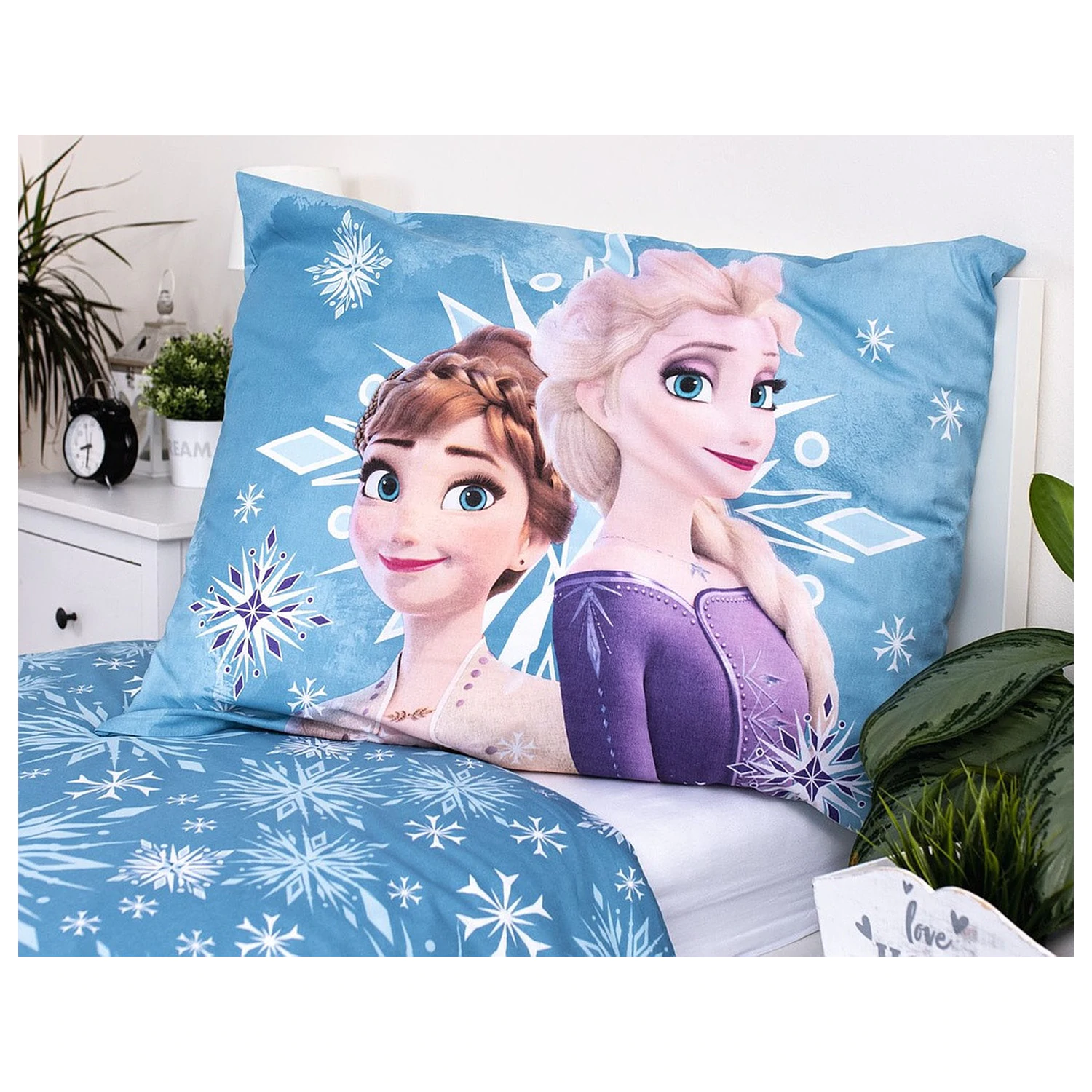 Disney Frozen Biała Płatek Śniegu Dziecięca Poszwa na kołdrę zdjęcie produktu