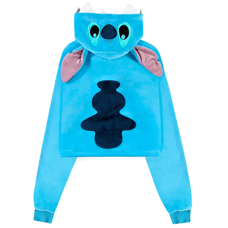 Disney Lilo & Stitch - Stitch damska krótka bluza z kapturem (cropped hoodie) zdjęcie produktu