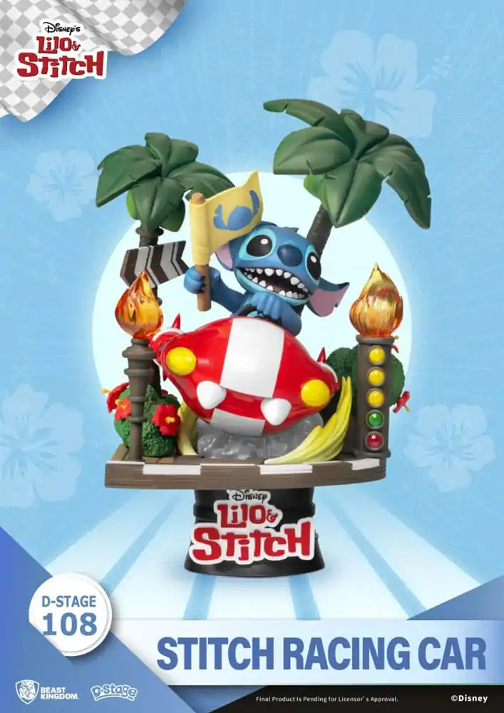Disney: Lilo i Stitch - Stitch Racing Car Diorama PVC zdjęcie produktu