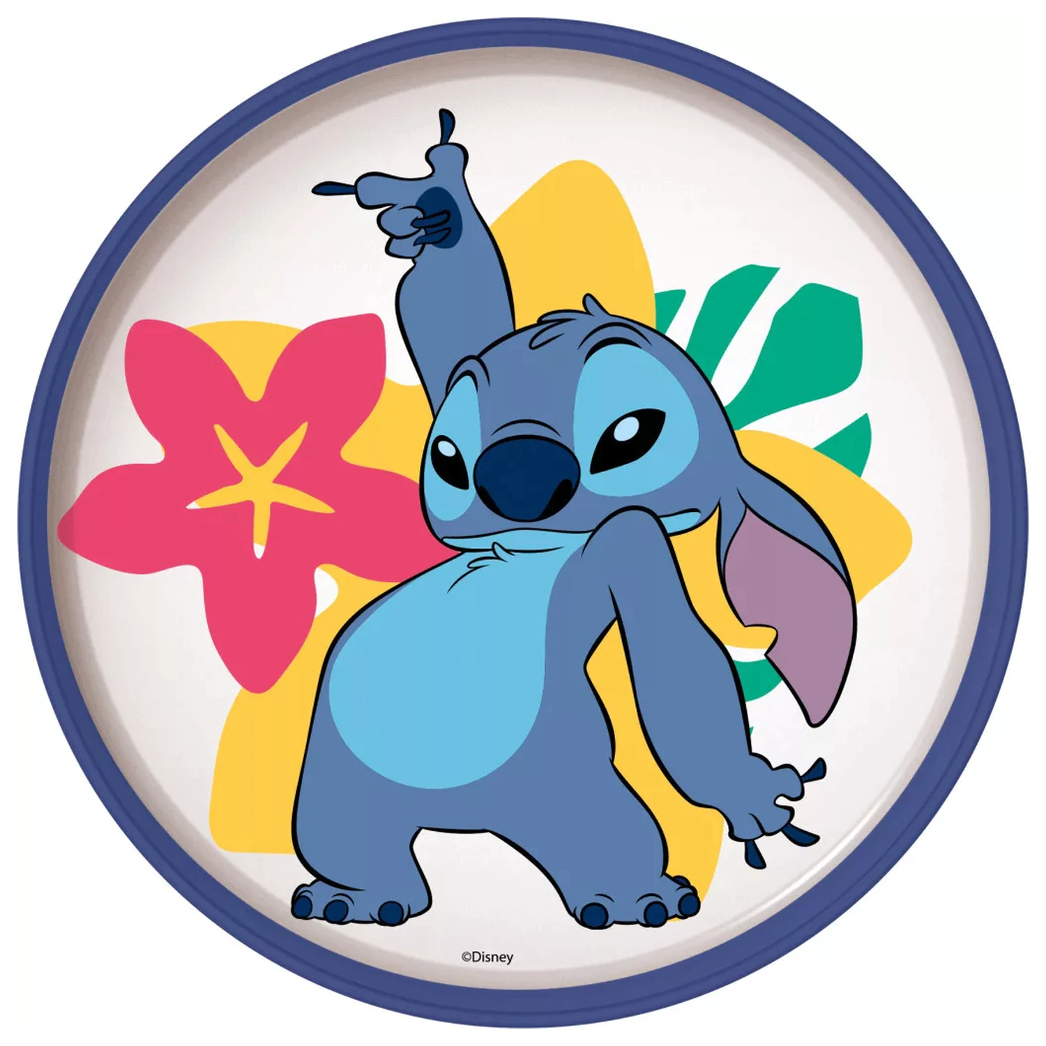 Disney Lilo & Stitch Palms antypoślizgowy mikro płaski talerz zdjęcie produktu