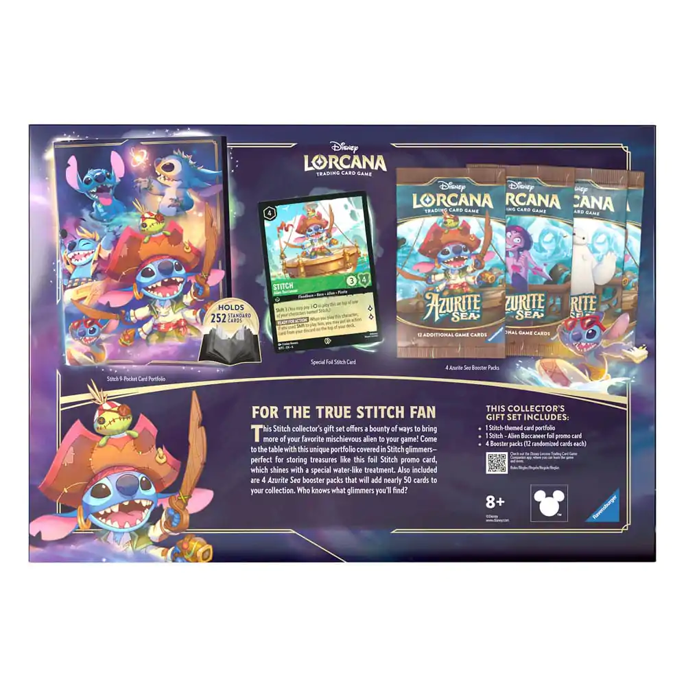 Disney Lorcana TCG Azurite Sea Gift Set Stitch *English Edition* - Zestaw Podarunkowy zdjęcie produktu