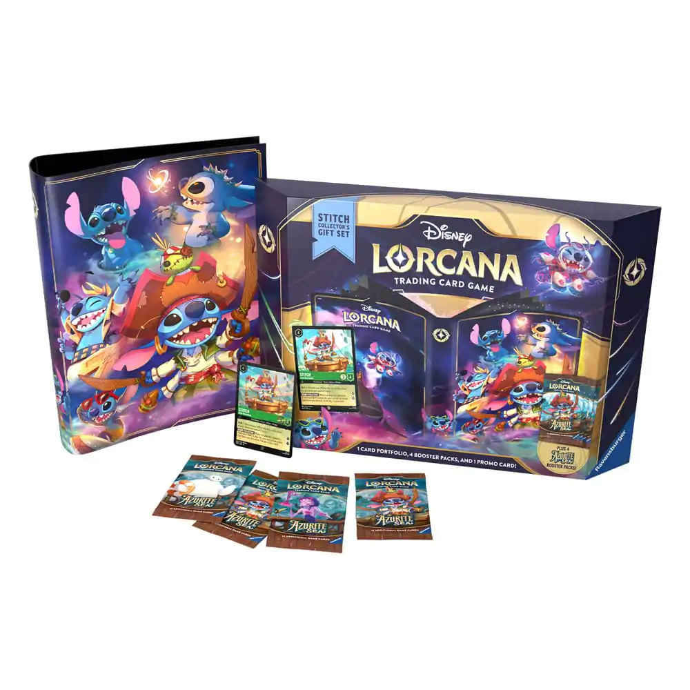 Disney Lorcana TCG Azurite Sea Gift Set Stitch *English Edition* - Zestaw Podarunkowy zdjęcie produktu