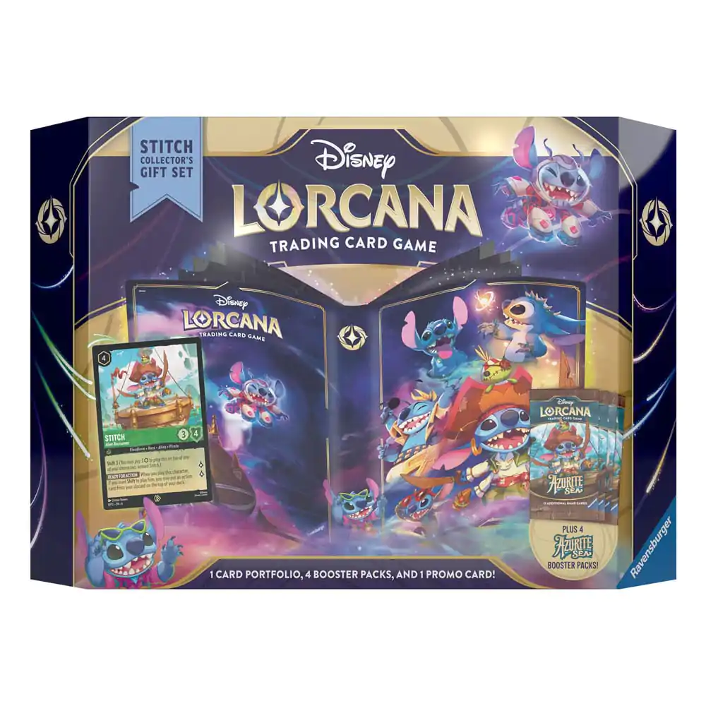 Disney Lorcana TCG Azurite Sea Gift Set Stitch *English Edition* - Zestaw Podarunkowy zdjęcie produktu