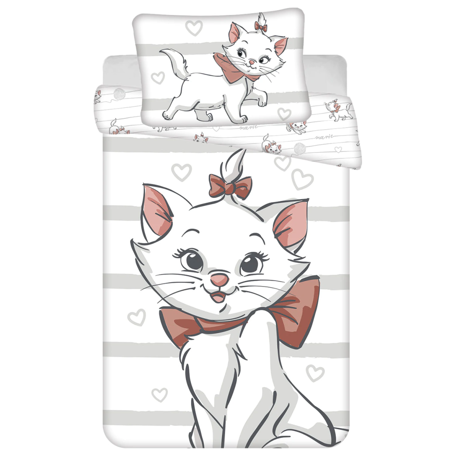 Disney Marie cat Bow dziecięca, przedszkolna poszewka na kołdrę zdjęcie produktu