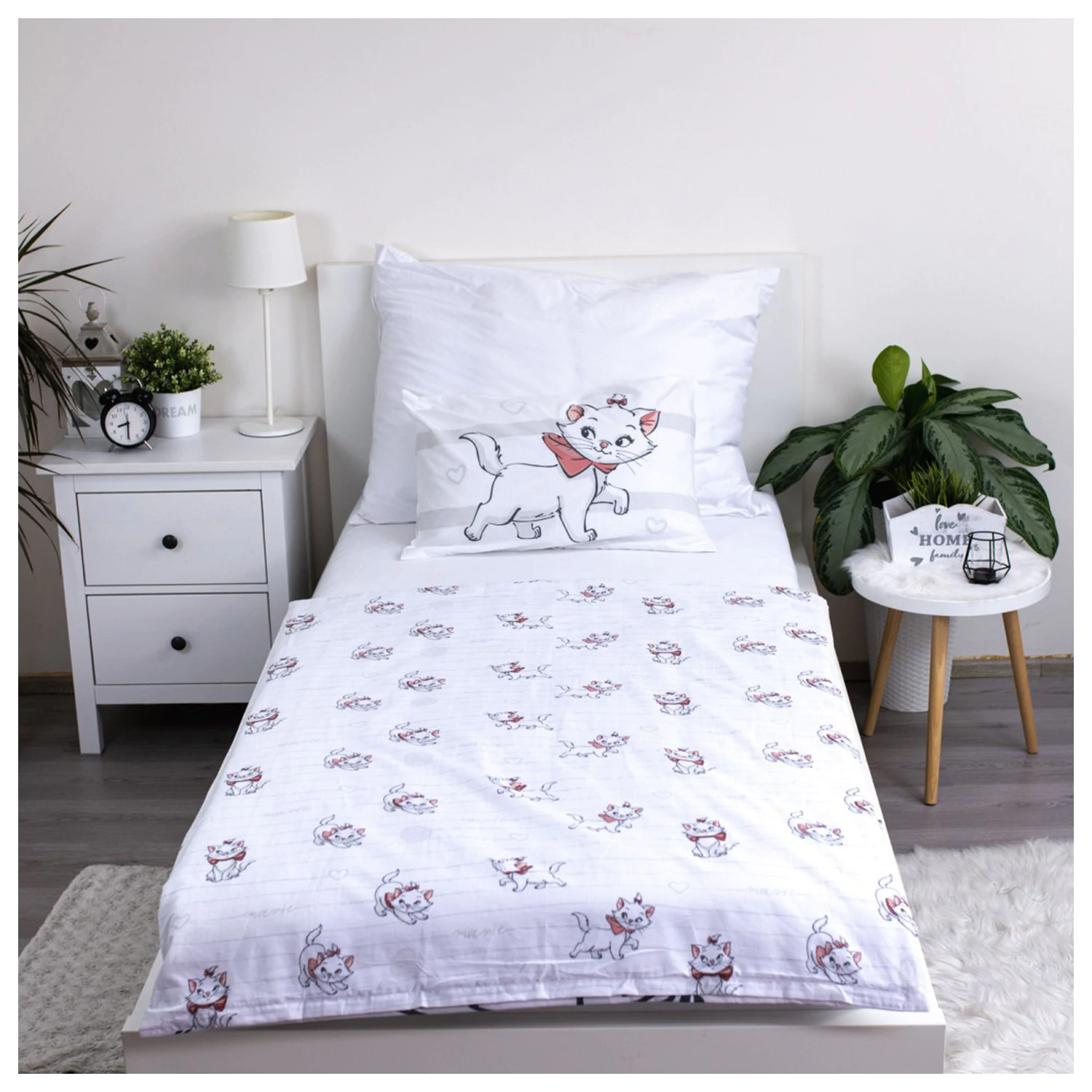 Disney Marie cat Bow dziecięca, przedszkolna poszewka na kołdrę zdjęcie produktu