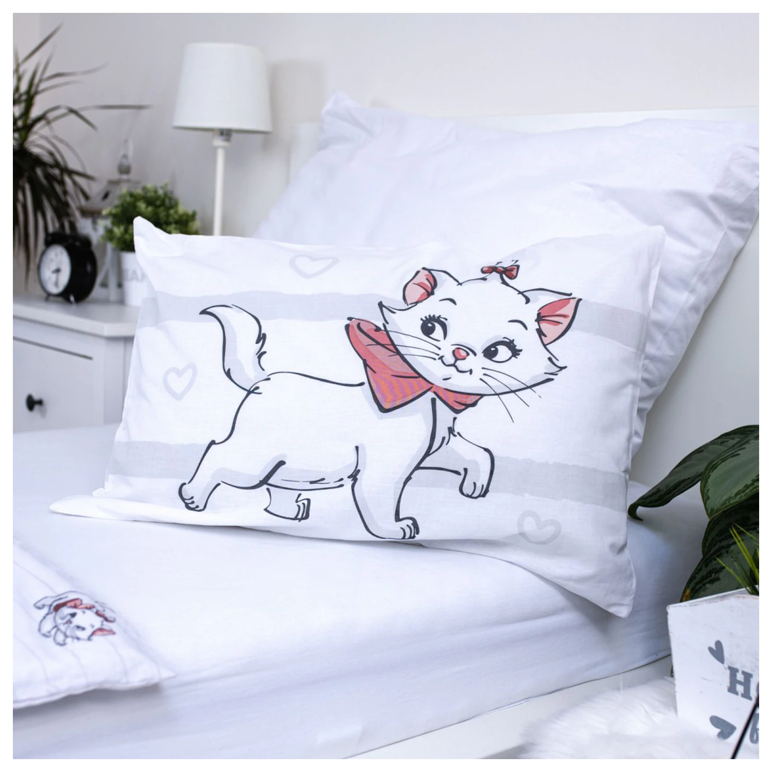 Disney Marie cat Bow dziecięca, przedszkolna poszewka na kołdrę zdjęcie produktu