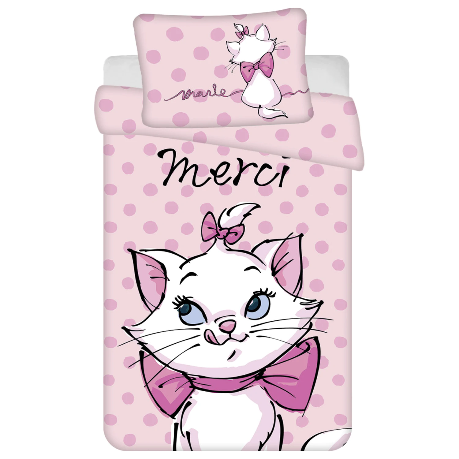 Disney Marie the Cat Merci Dziecięca, Przedszkolna poszwa na kołdrę zdjęcie produktu