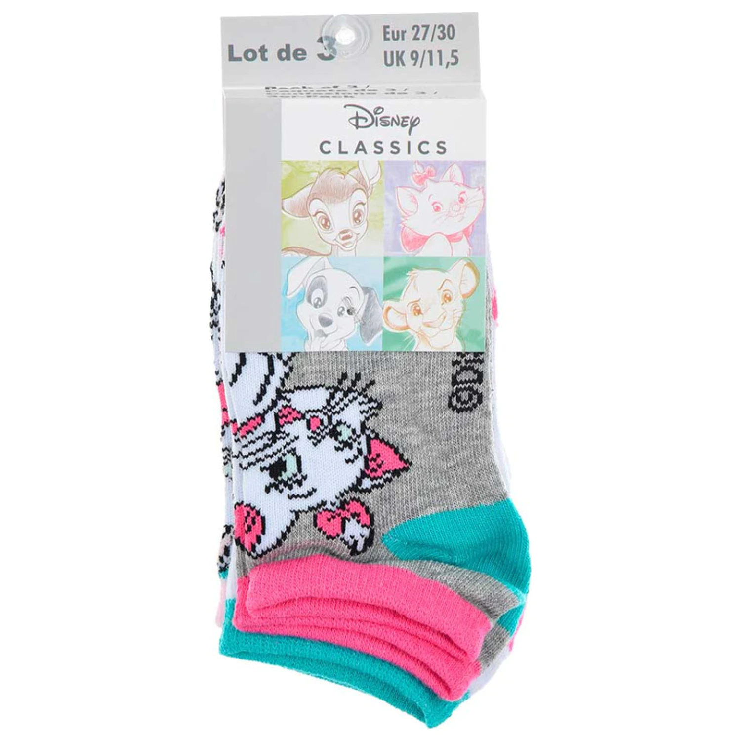 Disney Marie Dots Green dziecięce skarpetki secret 27/30 zdjęcie produktu