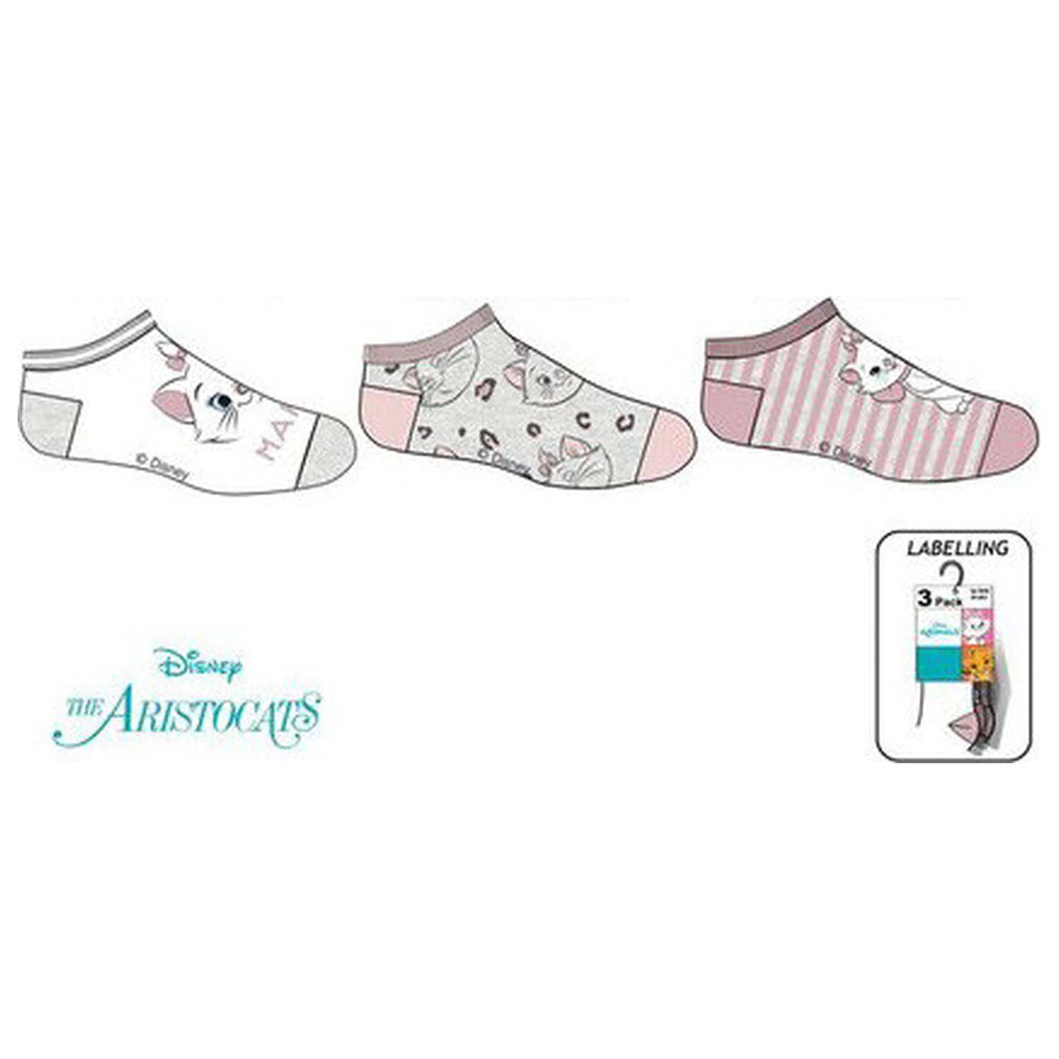 Disney Marie Meowgical Pink Dziecięce Skarpetki Secret 31/34 zdjęcie produktu