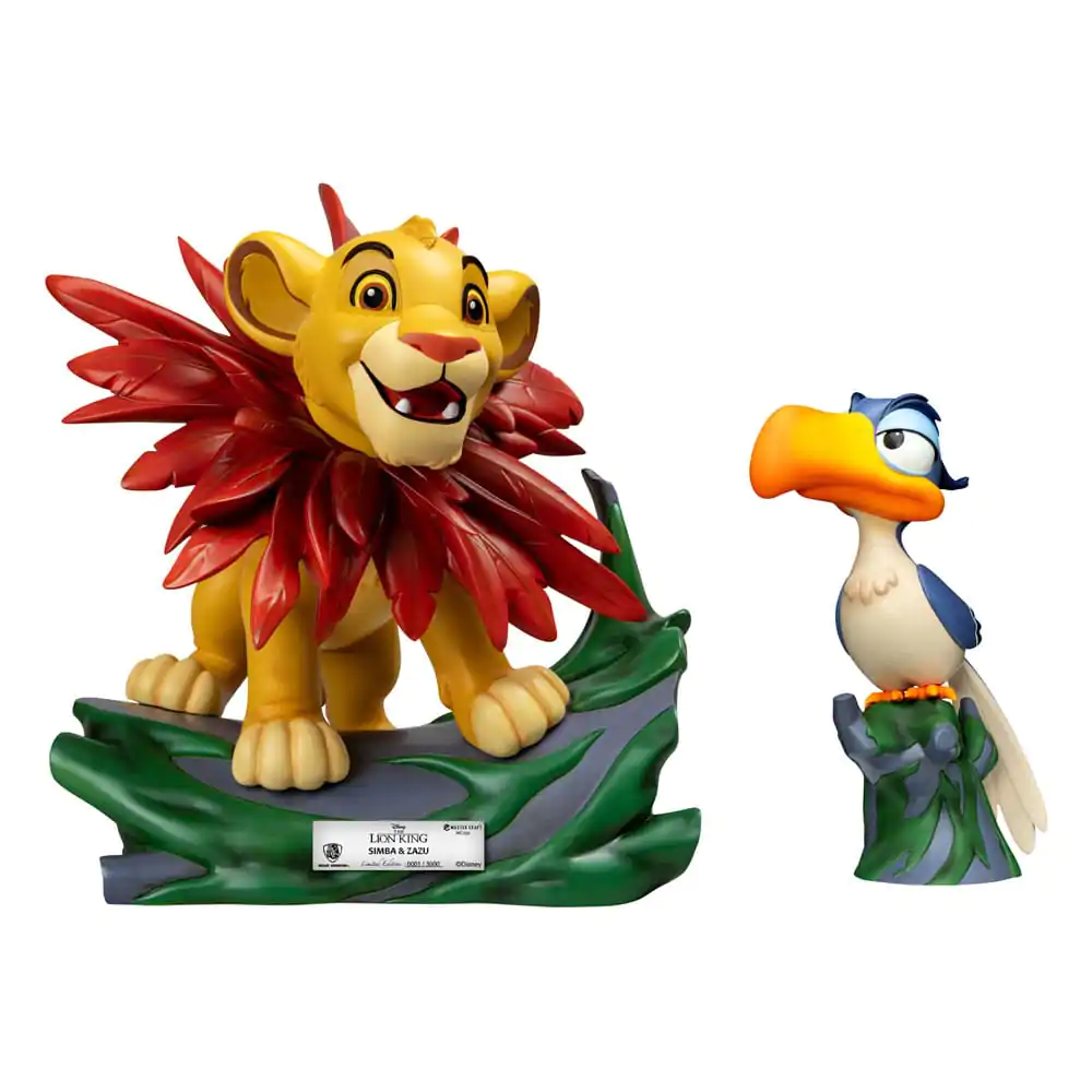 Disney Master Craft Statues 2-Pack Król Lew Mały Simba & Zazu 31 cm zdjęcie produktu