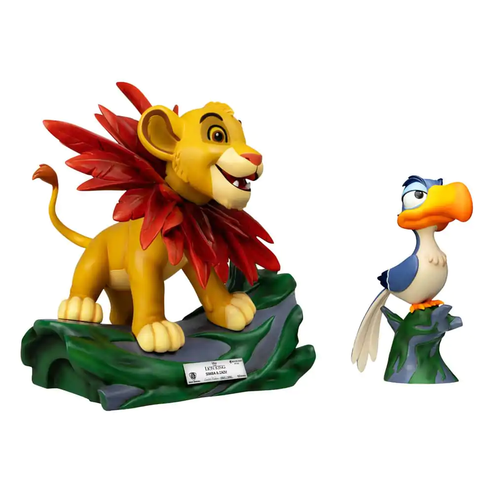 Disney Master Craft Statues 2-Pack Król Lew Mały Simba & Zazu 31 cm zdjęcie produktu