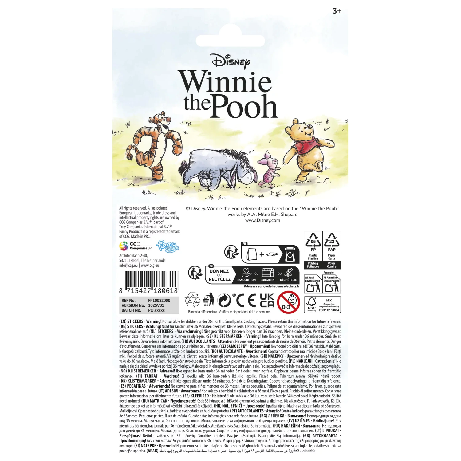 Disney Kubuś Puchatek Przyjaciele Naklejka zdjęcie produktu