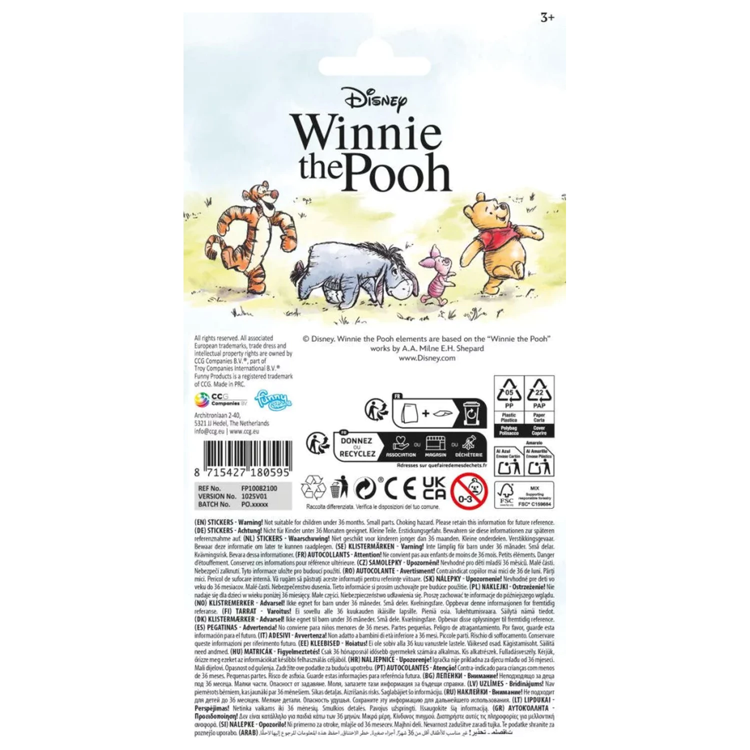 Disney Winnie the Pooh Hunny Naklejka zdjęcie produktu