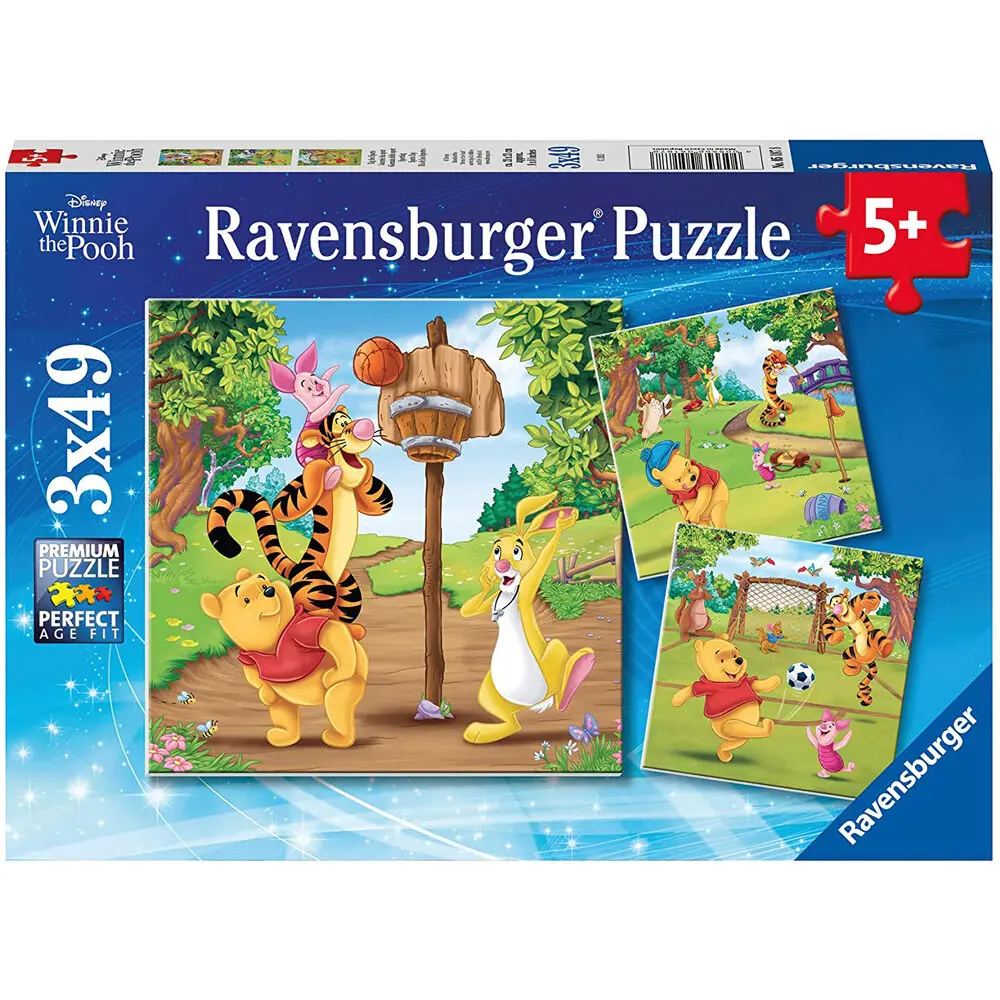 Disney Winnie the Pooh puzzle 3x49 sztuk zdjęcie produktu